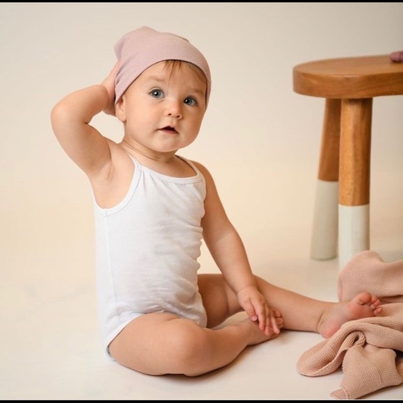 CUSTOM HAT SET Baby Butter Soft Ribbed Beanie Hat Luxury Nicessories - Picture 6 of 12